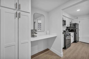 Re-imagined mudroom with butler's pantry*